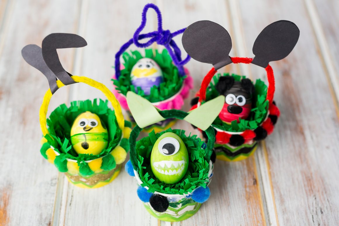 DIY Disney Easter Basket, Disney at Home, Magic for Miles, Disney Easter Craft, Disney Easter Project